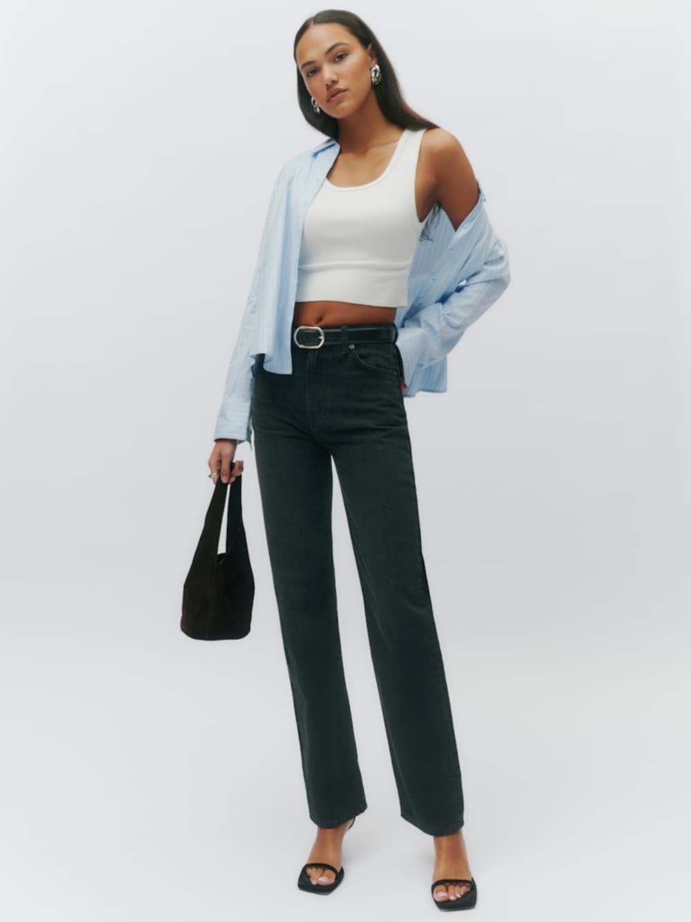 Reformation Abby High Rise Straight Jeans